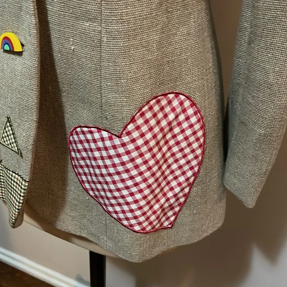 Moschino Cheap Chic Linen Butterfly Lady Bug Blazer - Picture 6 of 16